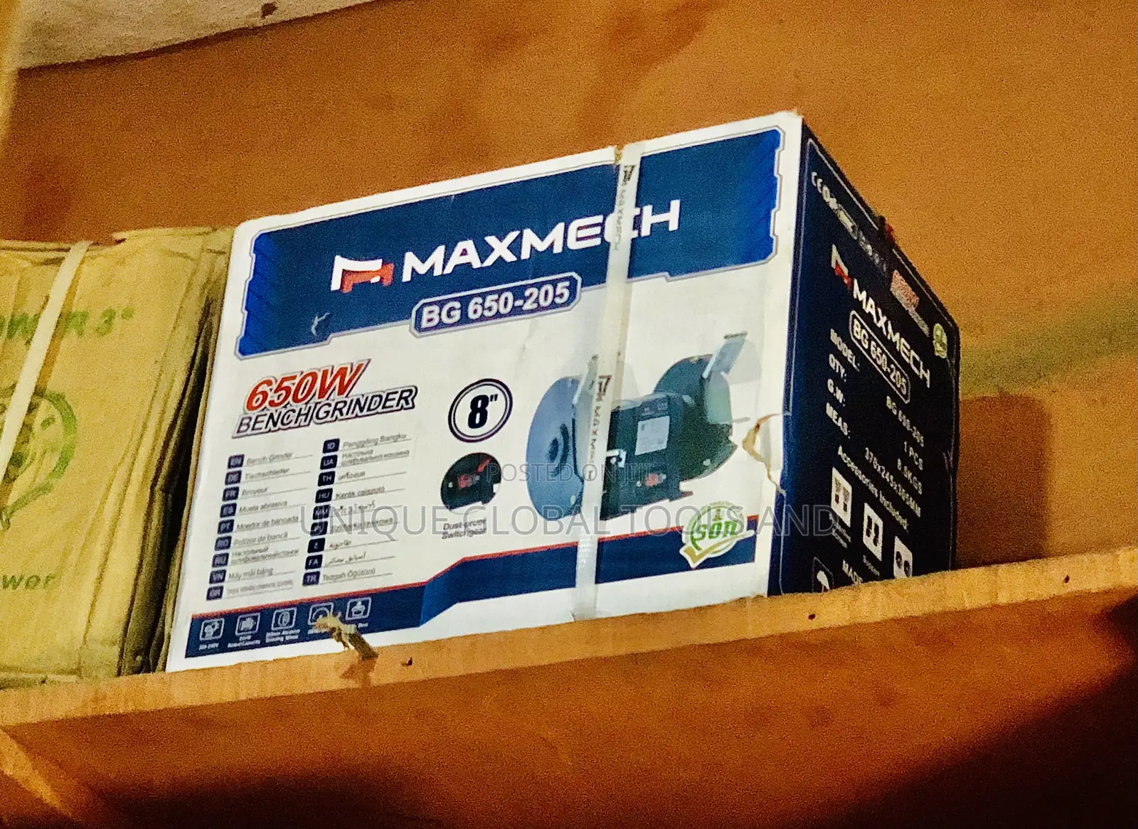 MAXMECH 650W 8” Bench Grinder – BG 650-205