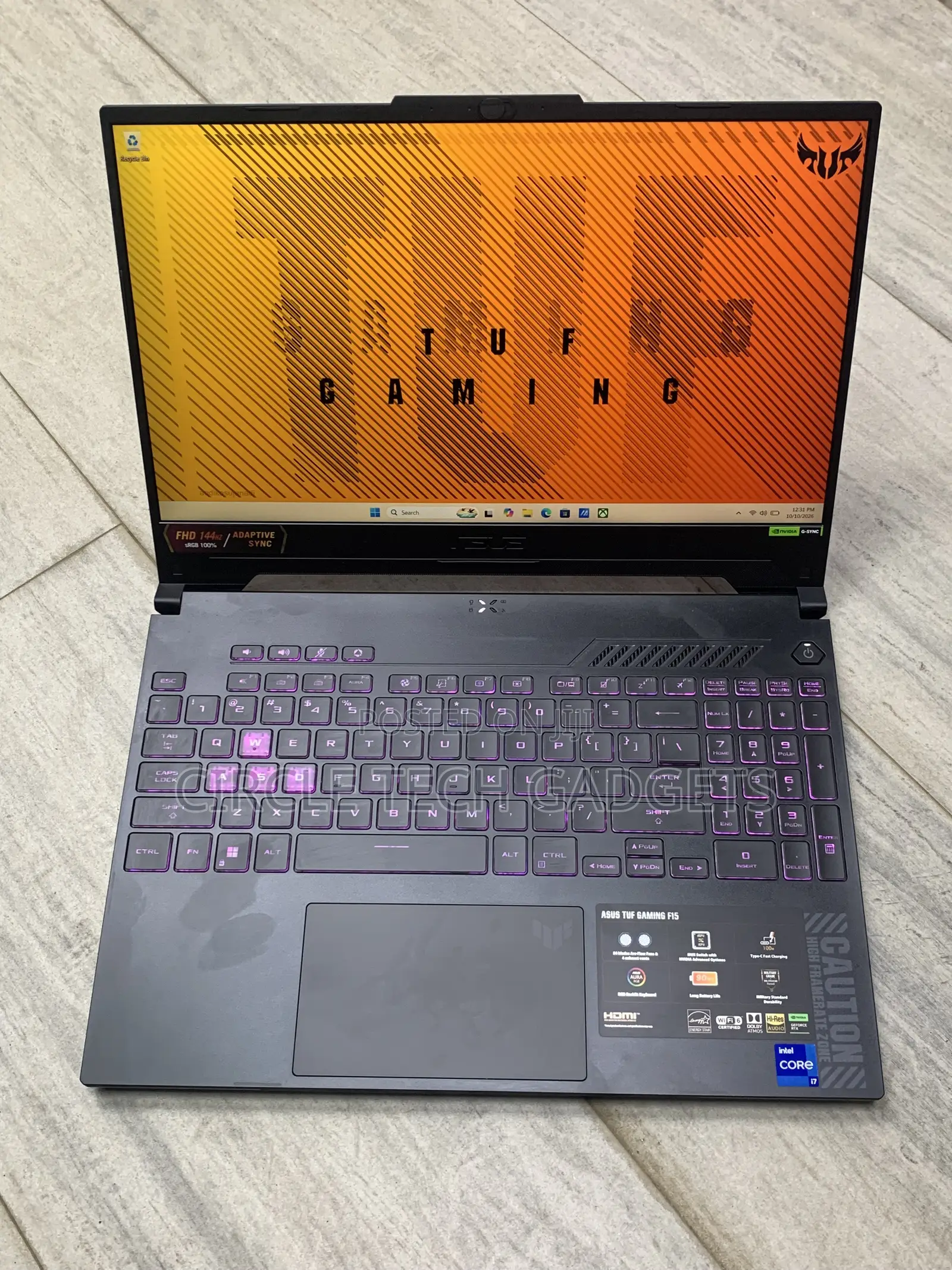 Laptop Asus TUF Gaming F15 16GB Intel Core i7 SSD 1T