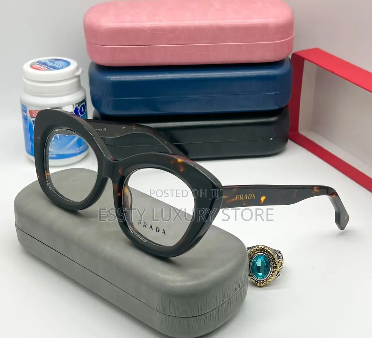 High Quality Luxury Prada Female Frame Glasses