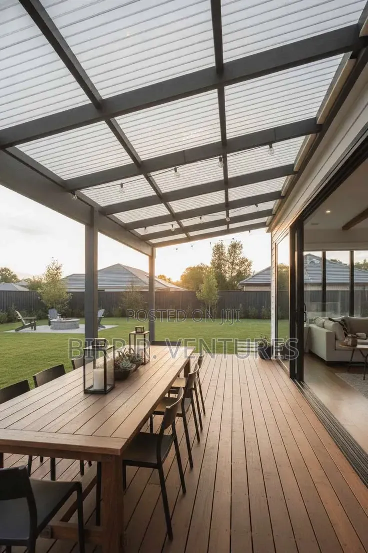 Roof Covering for Outdoor Relaxation Areas