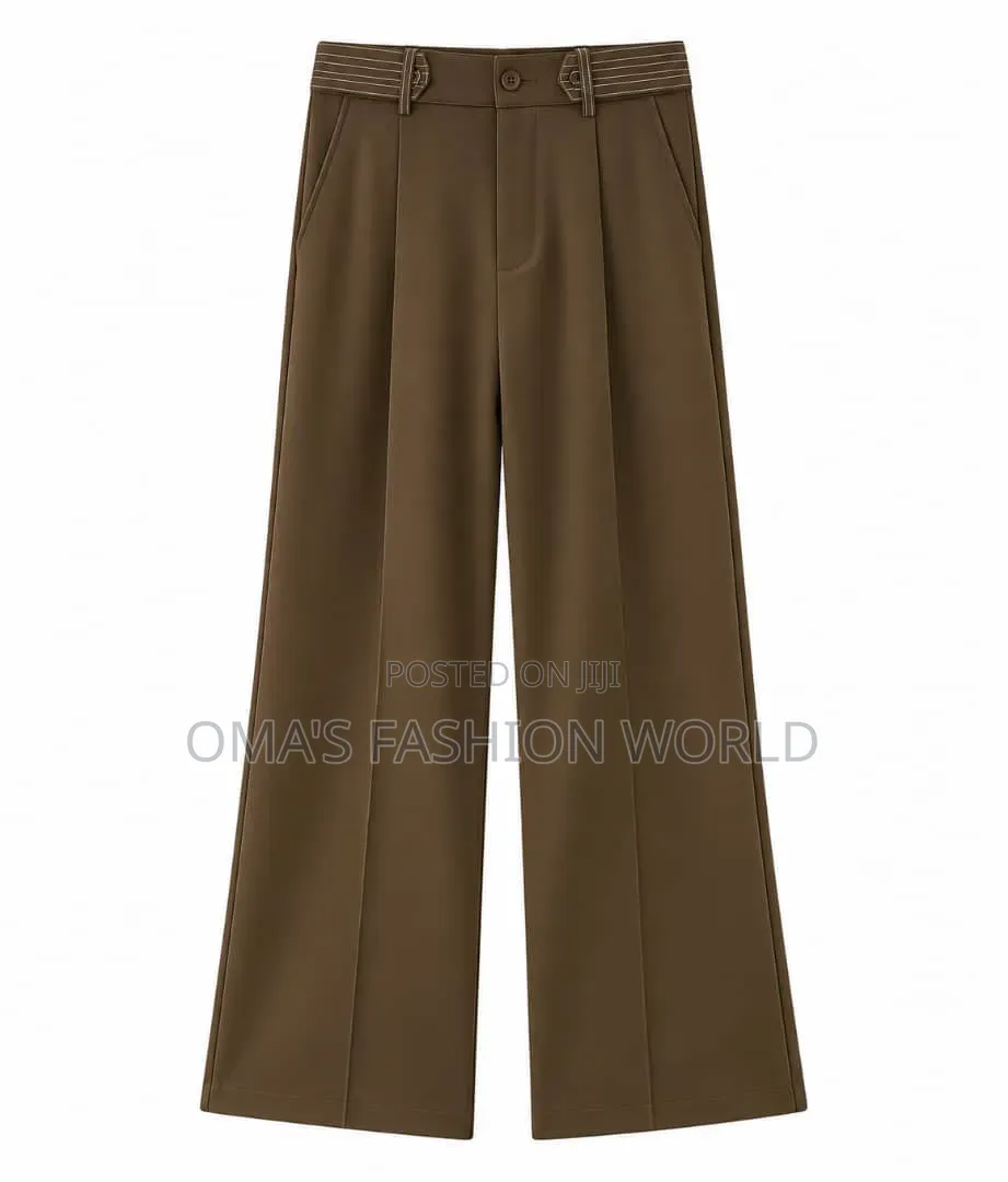 No Stress, Just Premium Vibes! High-Quality Long Palazzo Trousers