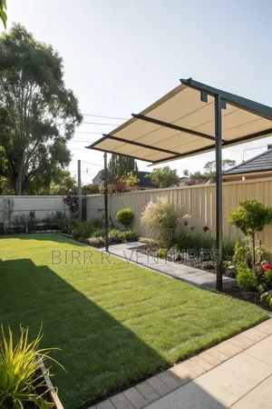 Backyard Patio Roof Installation