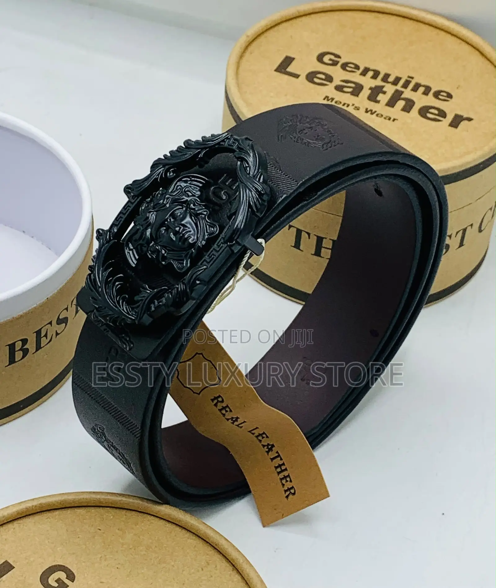Versace Dark Brown Unisex Waist Belt