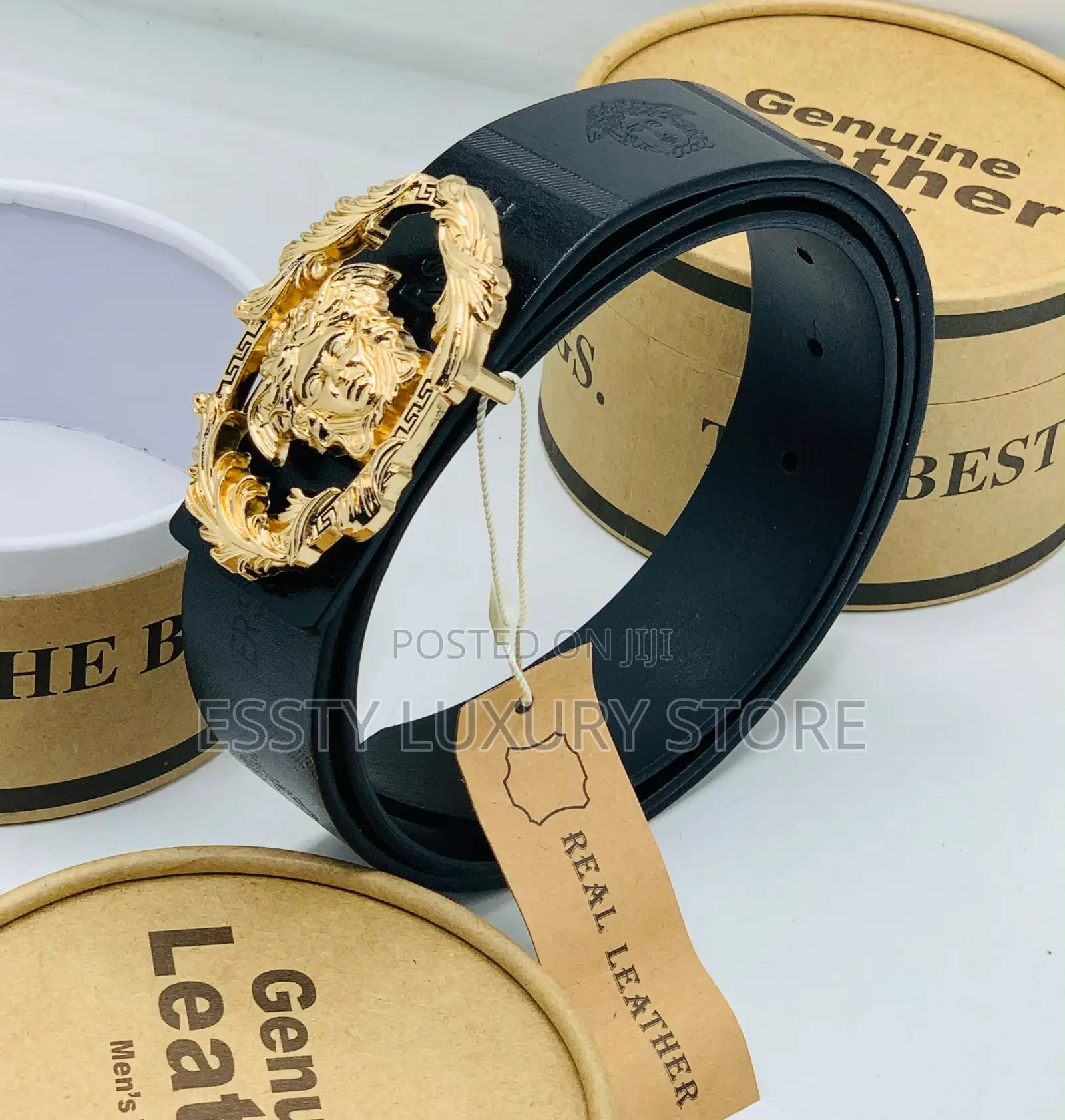 Versace Dark Brown Unisex Waist Belt
