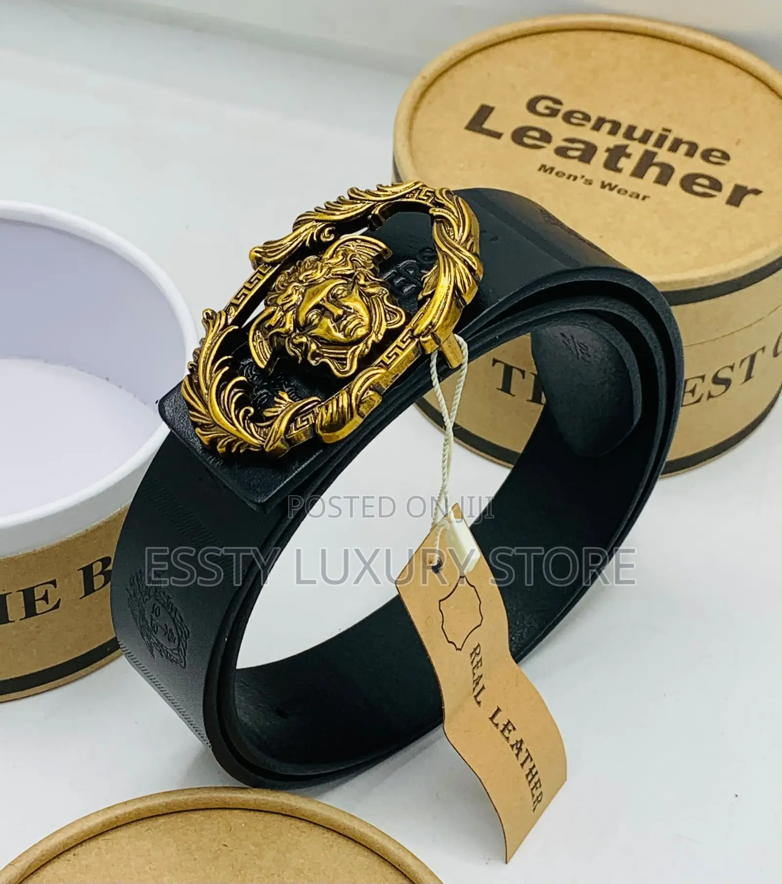 Versace Dark Brown Unisex Waist Belt
