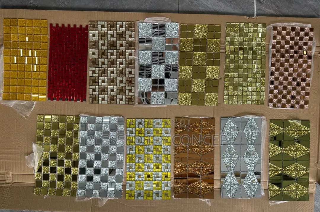 Glass Mosaic Tiles,Fence,Pillars, Bar, TV Console, Toilet, Kitchen Etc