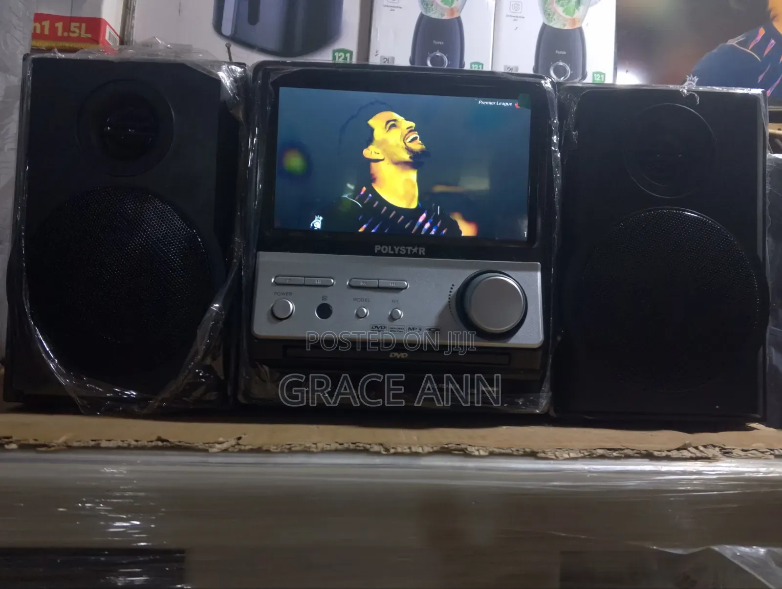 Polystar Mini Hi-Fi Sound System With Mini TV