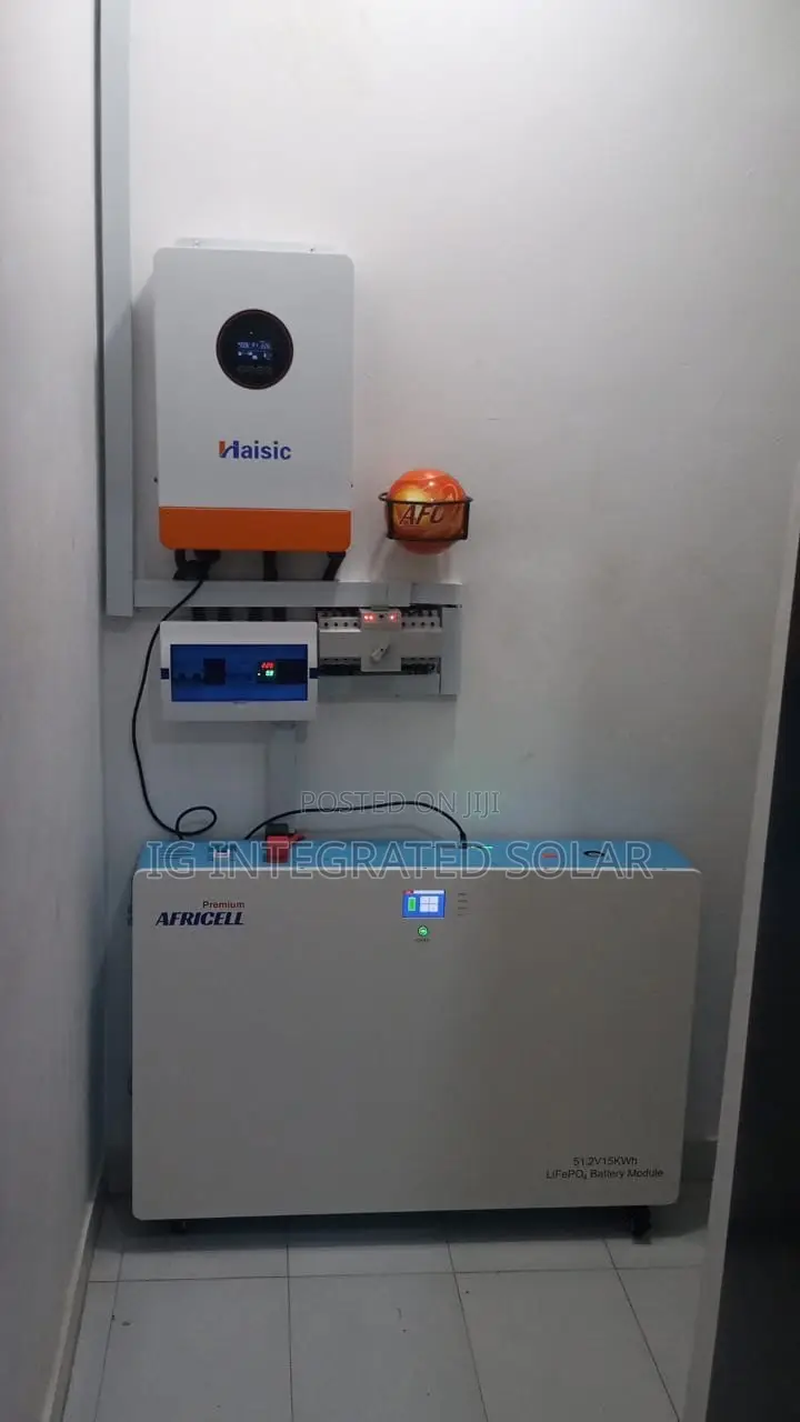 15kwh Lithium Battery With 8kva Inverter Installation Setup