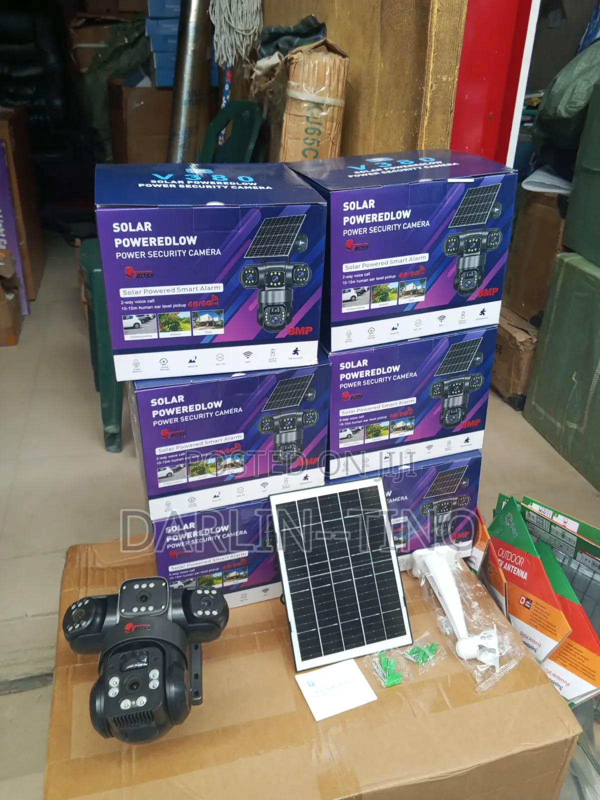 V380 Triple-Lens or PTZ Solar Security Camera).
