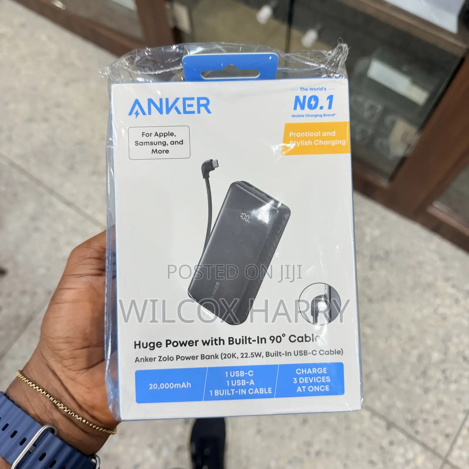 Anker Zolo Power Bank (20,000mAh, 22.5W) Flight Approved
