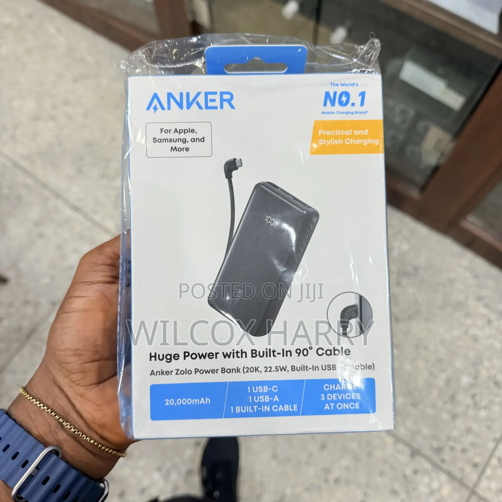Anker Zolo Power Bank (20,000mAh, 22.5W) Flight Approved