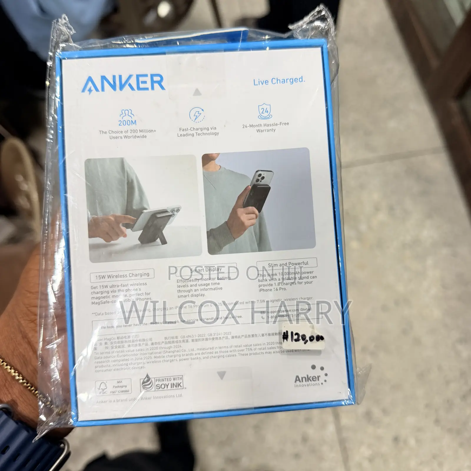 Anker MagGo Power Bank, 10,000mAh Qi2-Certified | Fast MagSafe-