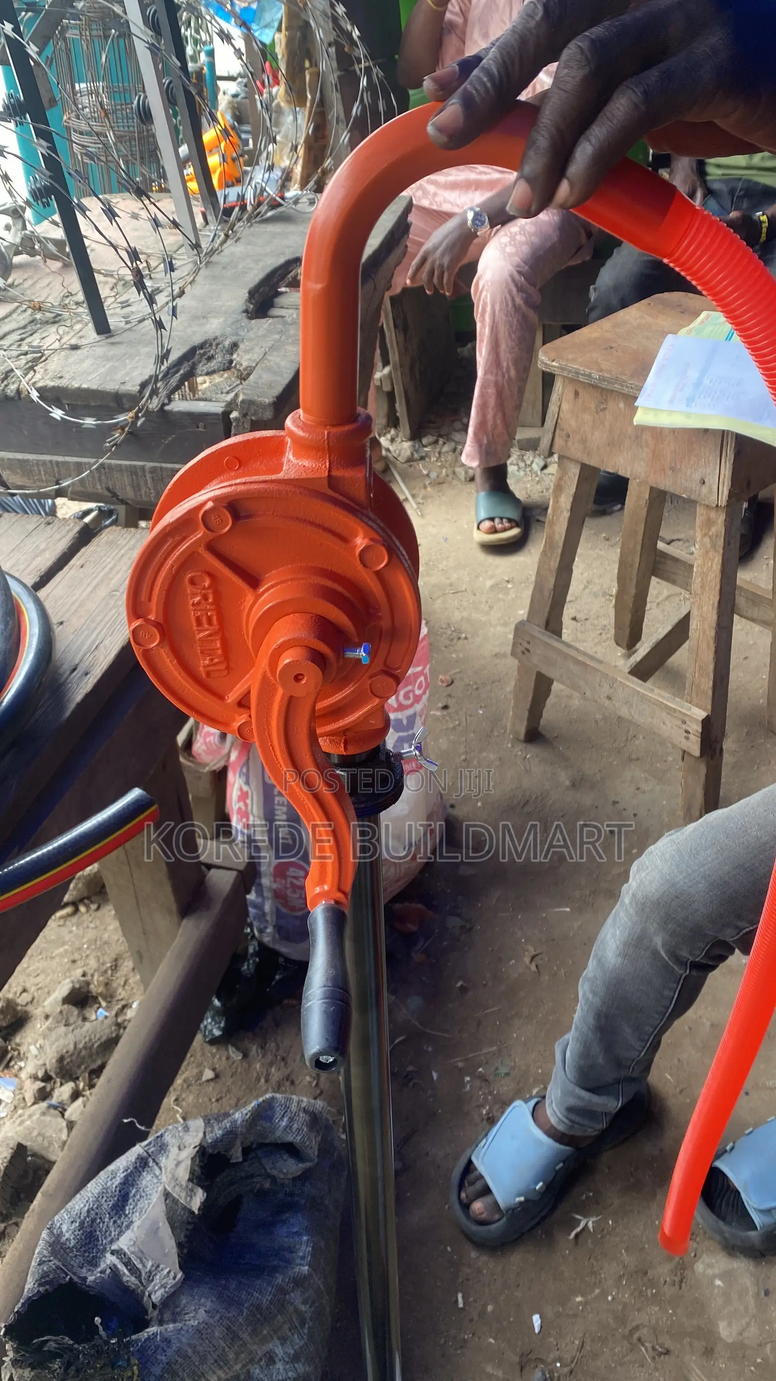 1" X 1" Manual Rotary Oil Pump Heavy Duty Fuel Transfer