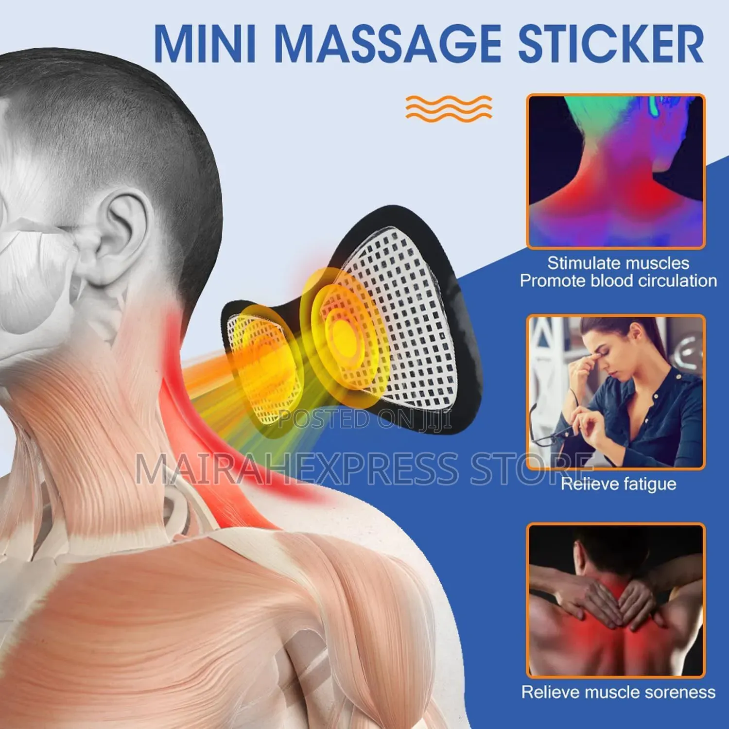 Portable Butterfly Design Mini Electric Neck Massager