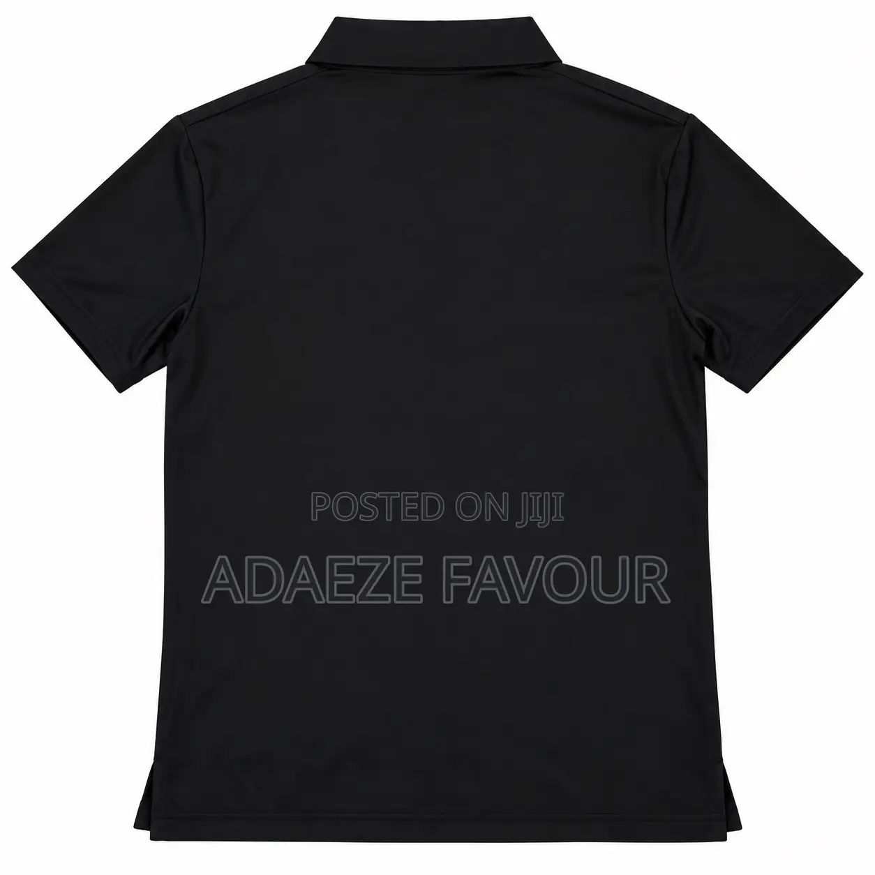 Men’s Black Short-Sleeve Polo Shirt With Subtle Chest Logo