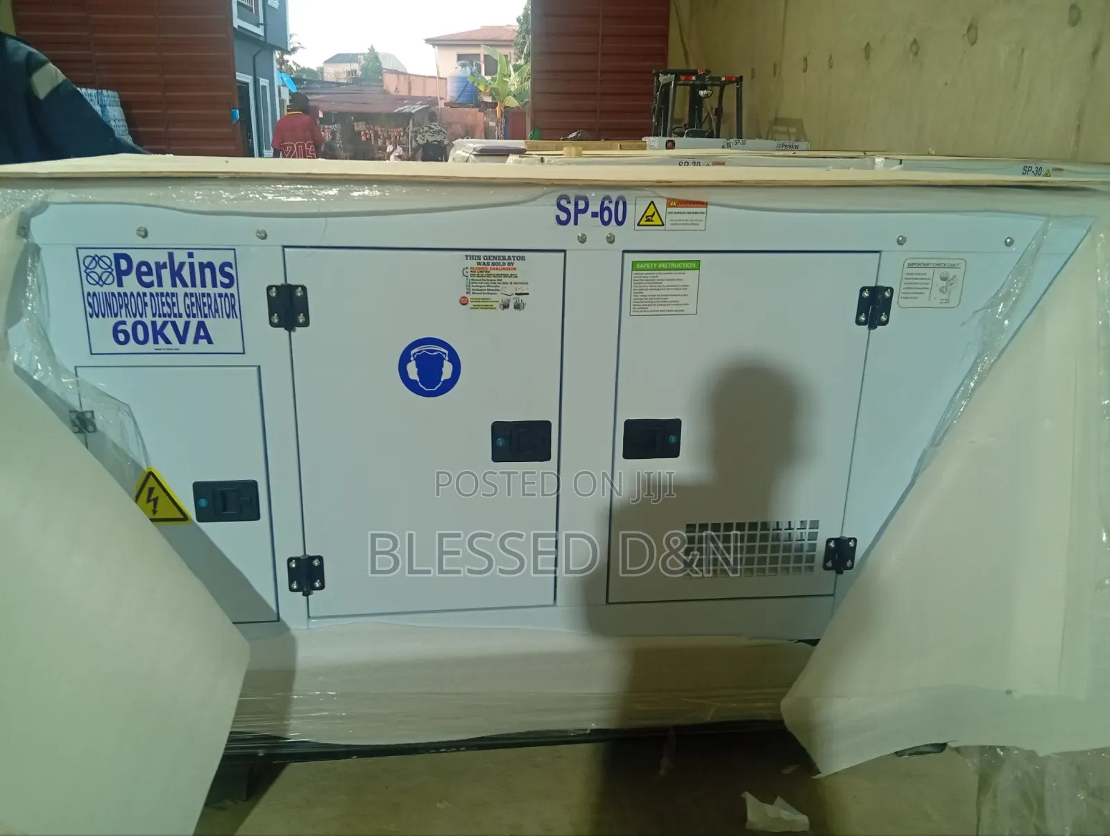 60kva Perkins Soundproof Diesel Generator 