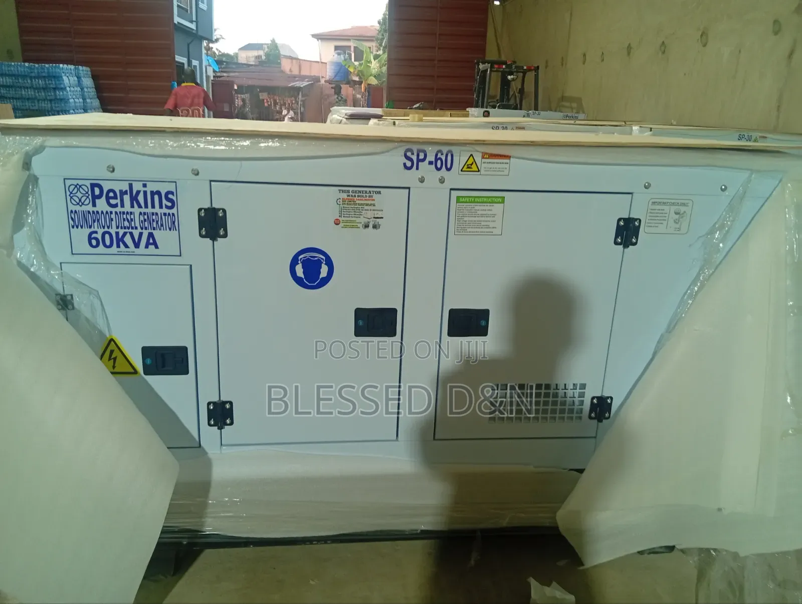 60kva Perkins Soundproof Diesel Generator 