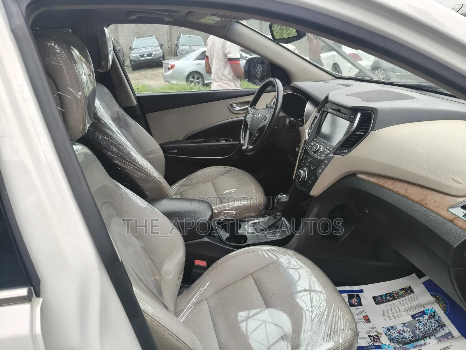 Hyundai Santa Fe Limited 4dr SUV AWD (3.3L 6cyl 6A) 2014 White