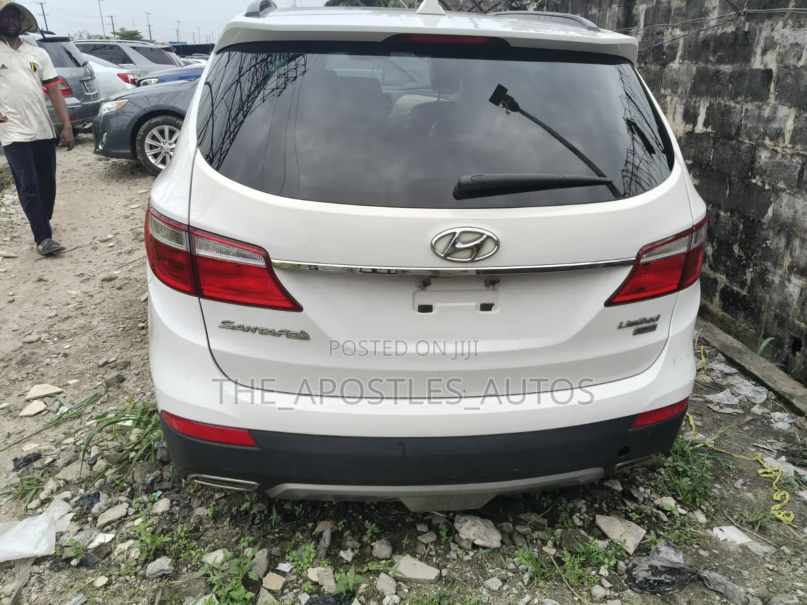 Hyundai Santa Fe Limited 4dr SUV AWD (3.3L 6cyl 6A) 2015 White