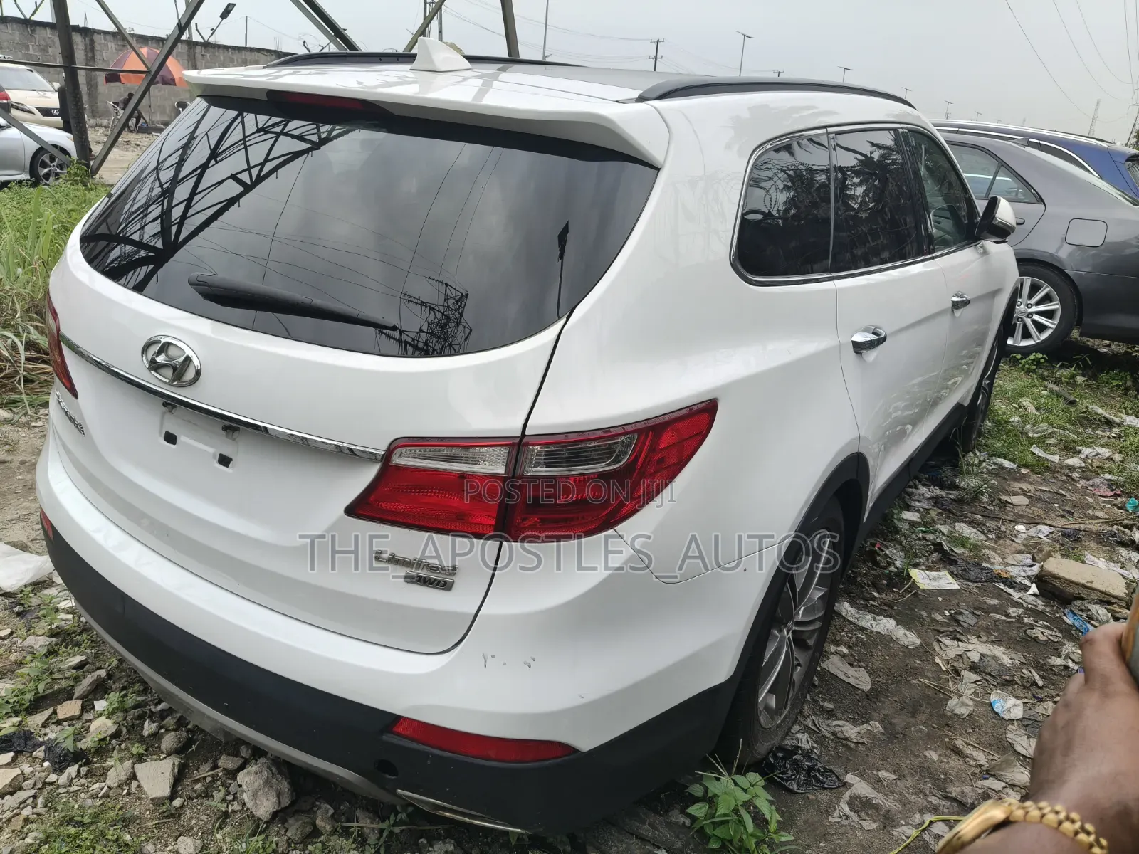 Hyundai Santa Fe Limited 4dr SUV AWD (3.3L 6cyl 6A) 2015 White