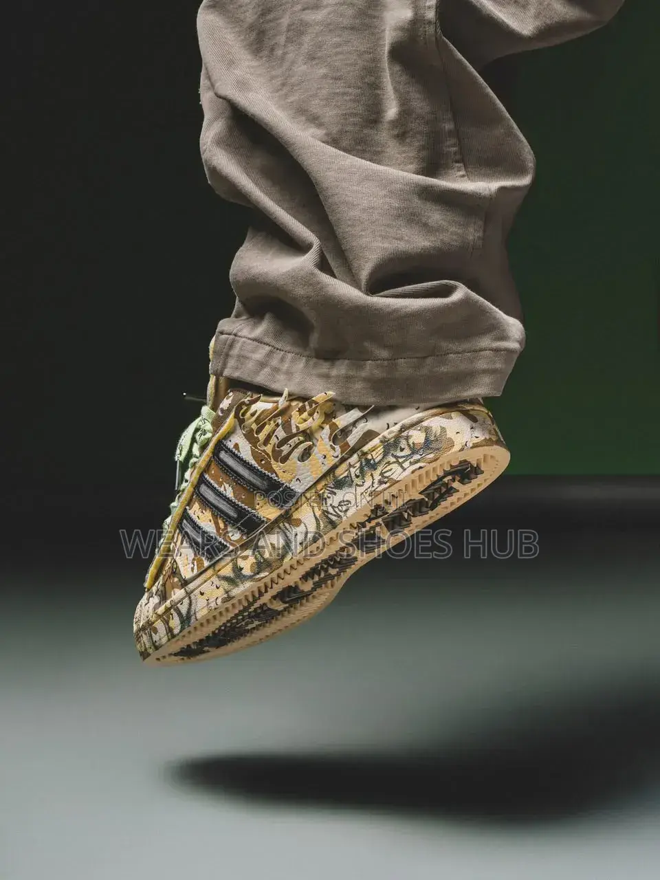 Hellstar X Adidas Superstar II Camouflage Sneakers