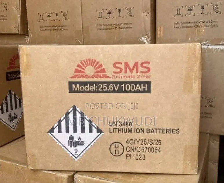 100ah 25.6v SMS Solar Lithium Batteries Is Available
