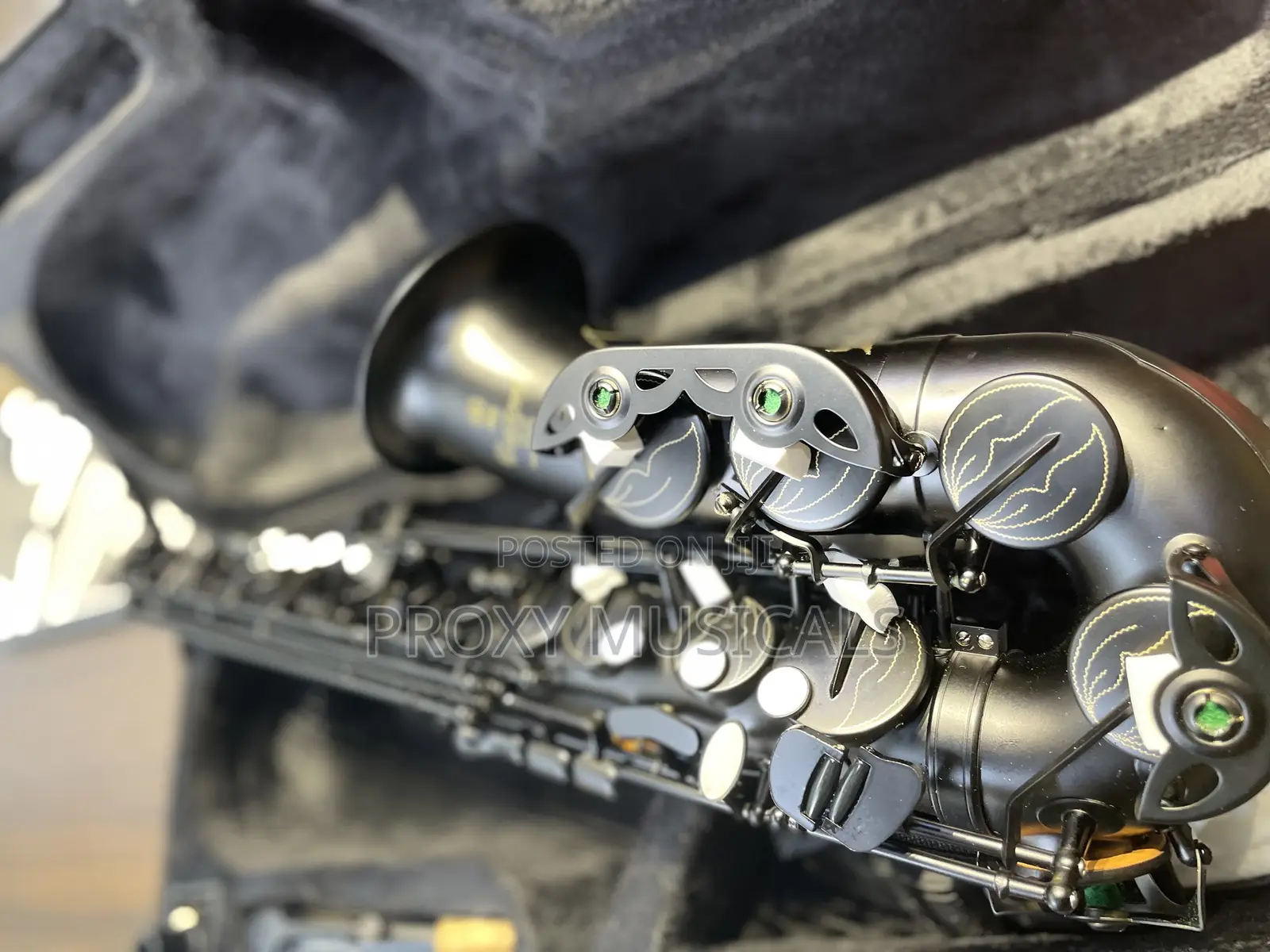 Yamaha Custom Ex Alto Saxophone (Elegant Black & Gold Edition)