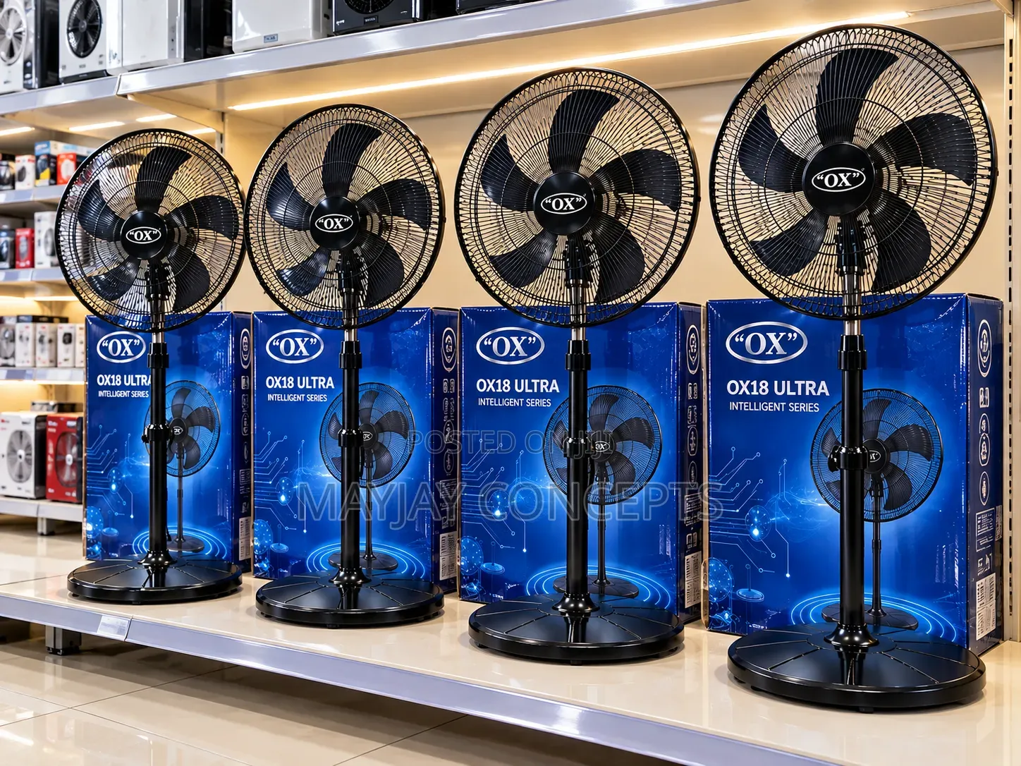 OX OX18 Ultra 18-Inch Intelligent Series Energy-Saving Standing Fan