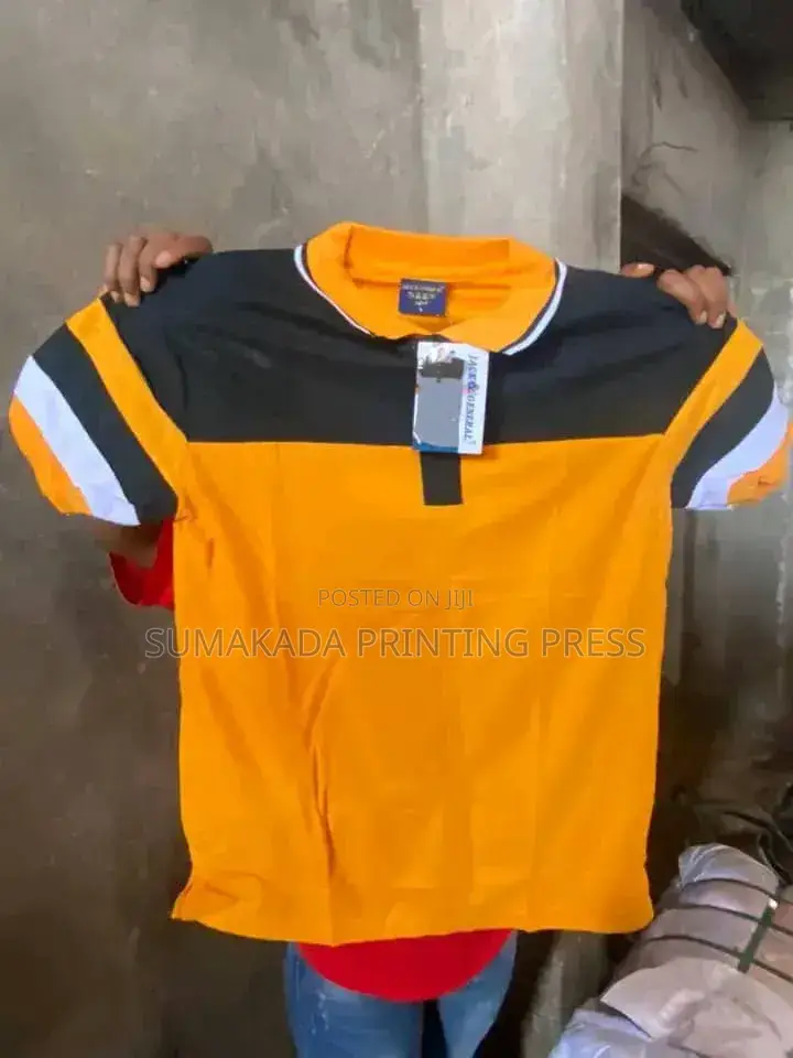MCE Design Polo Shirts | Premium Colour-Block Collar Polos in Abuja