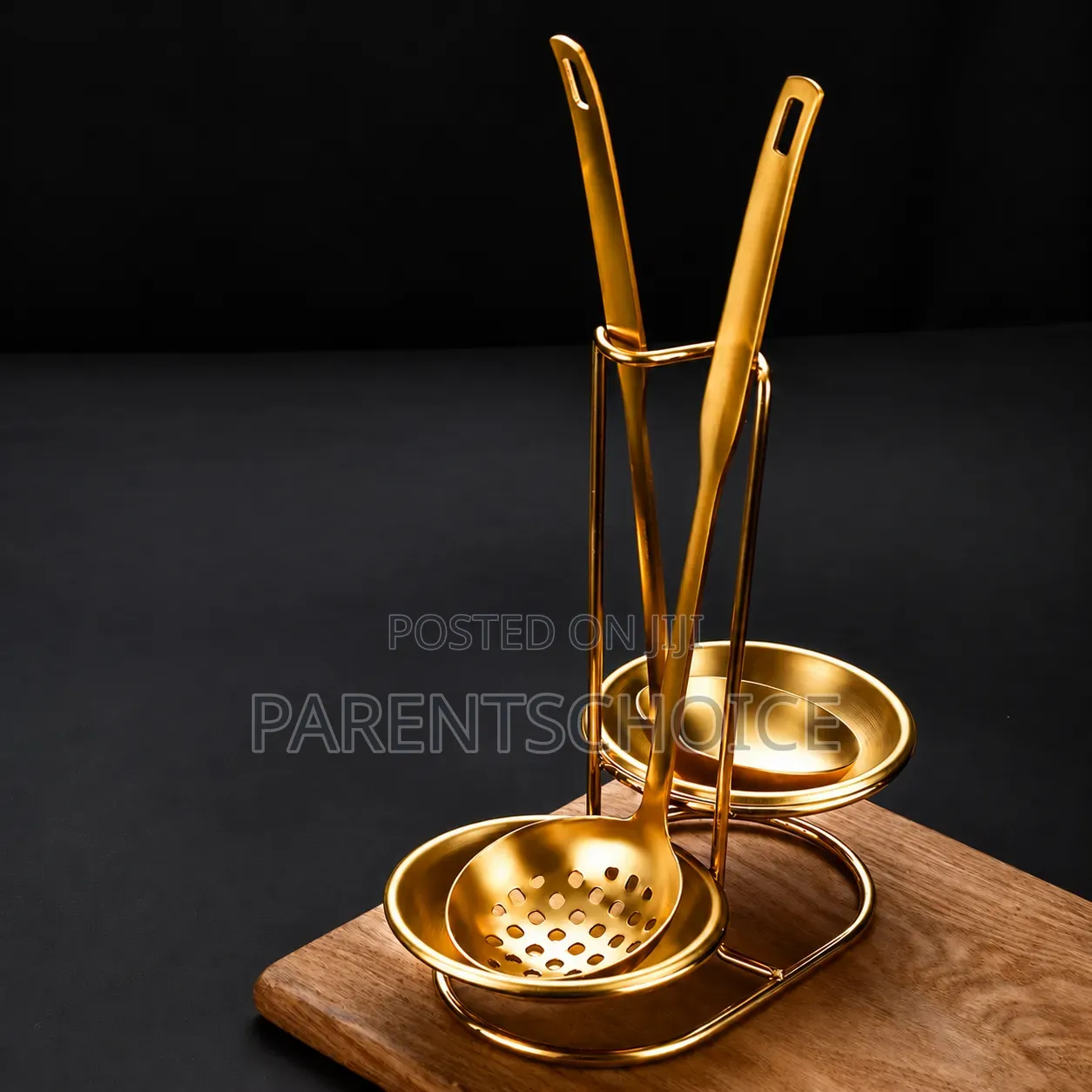 Double Portable Spoon Rest Holder, Soup Ladles Holders for Food -1pc