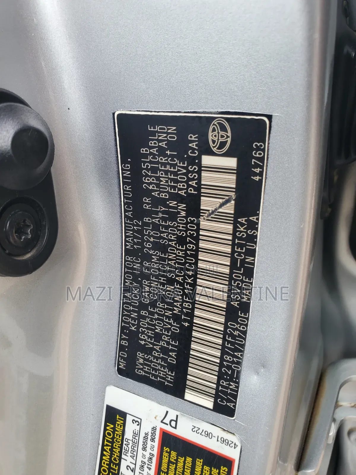 Toyota Camry 2013 Silver