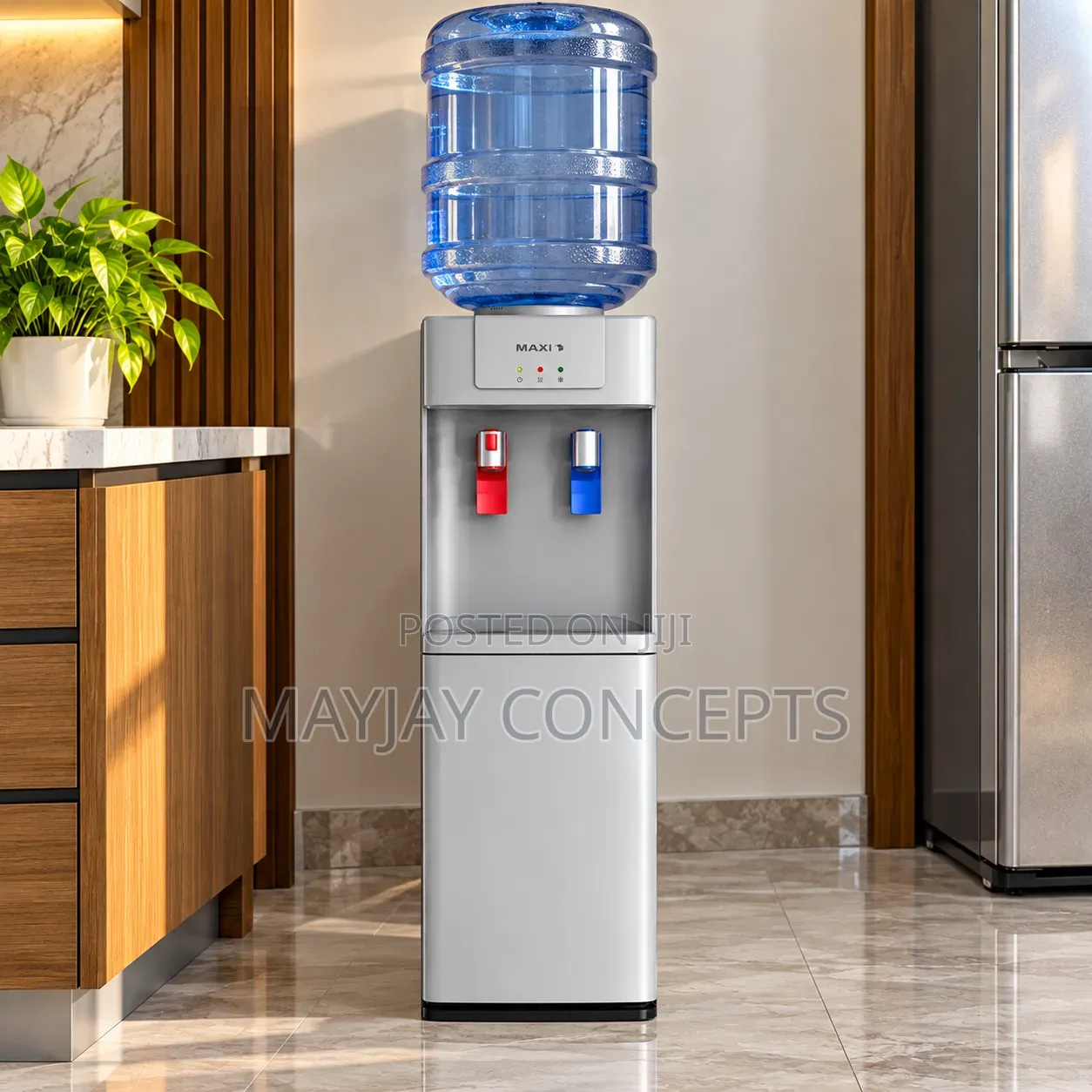 MAXI Hot and Cold Water Dispenser With Storage Cabinet for Home