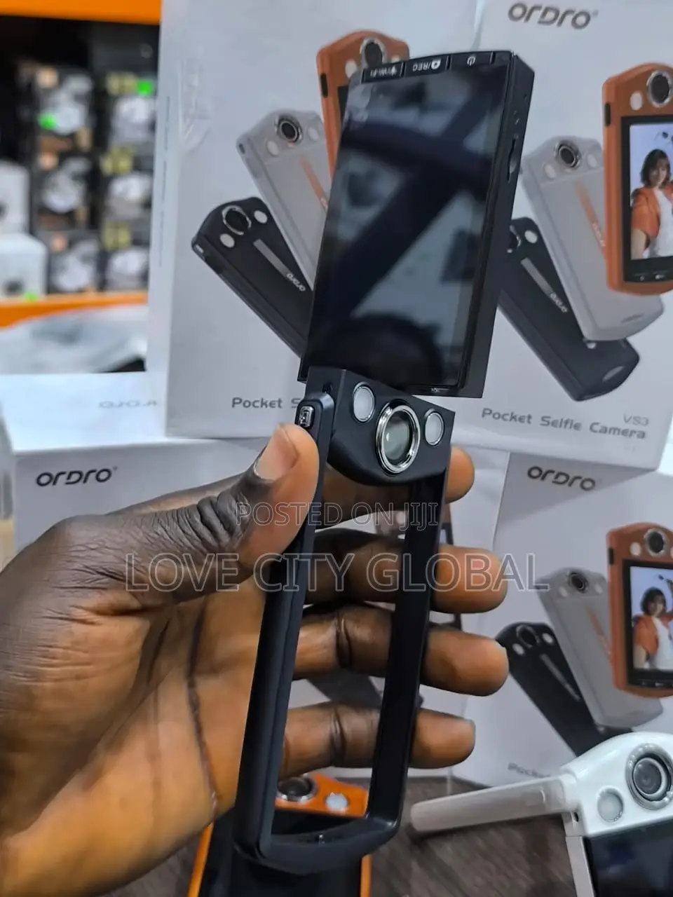 ORDRO VS3 Selfie Camera 4K HD Portable Digital Action Pocket Camera