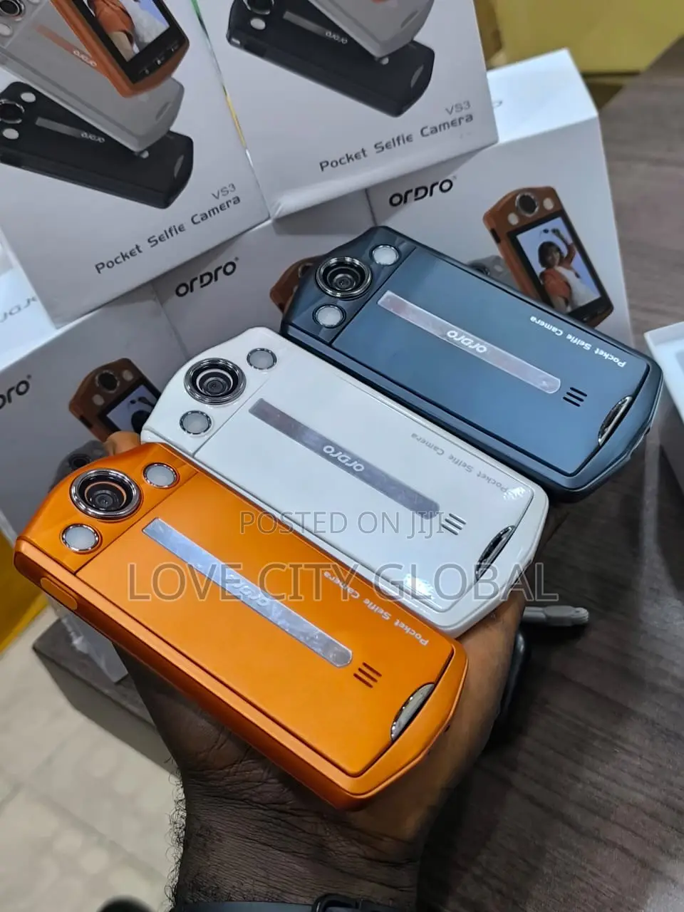 ORDRO VS3 Selfie Camera 4K HD Portable Digital Action Pocket Camera
