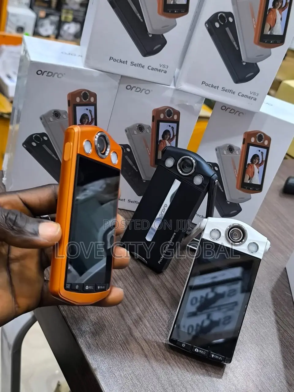 ORDRO VS3 Selfie Camera 4K HD Portable Digital Action Pocket Camera