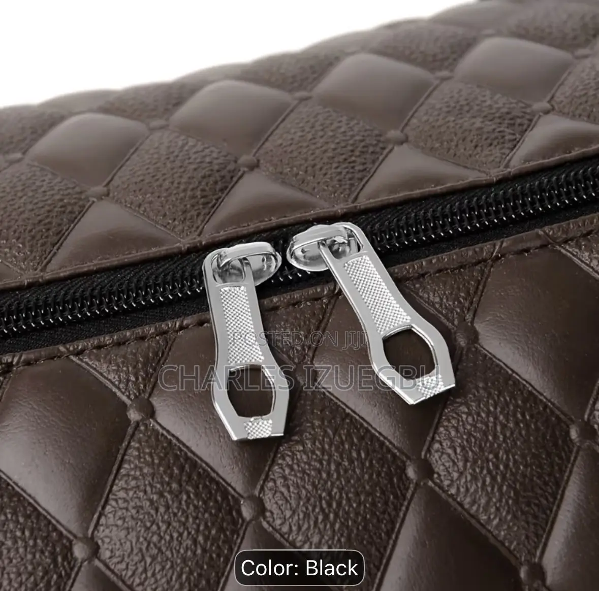 2 Duffle Bags Black and Pink With Attachable Charms