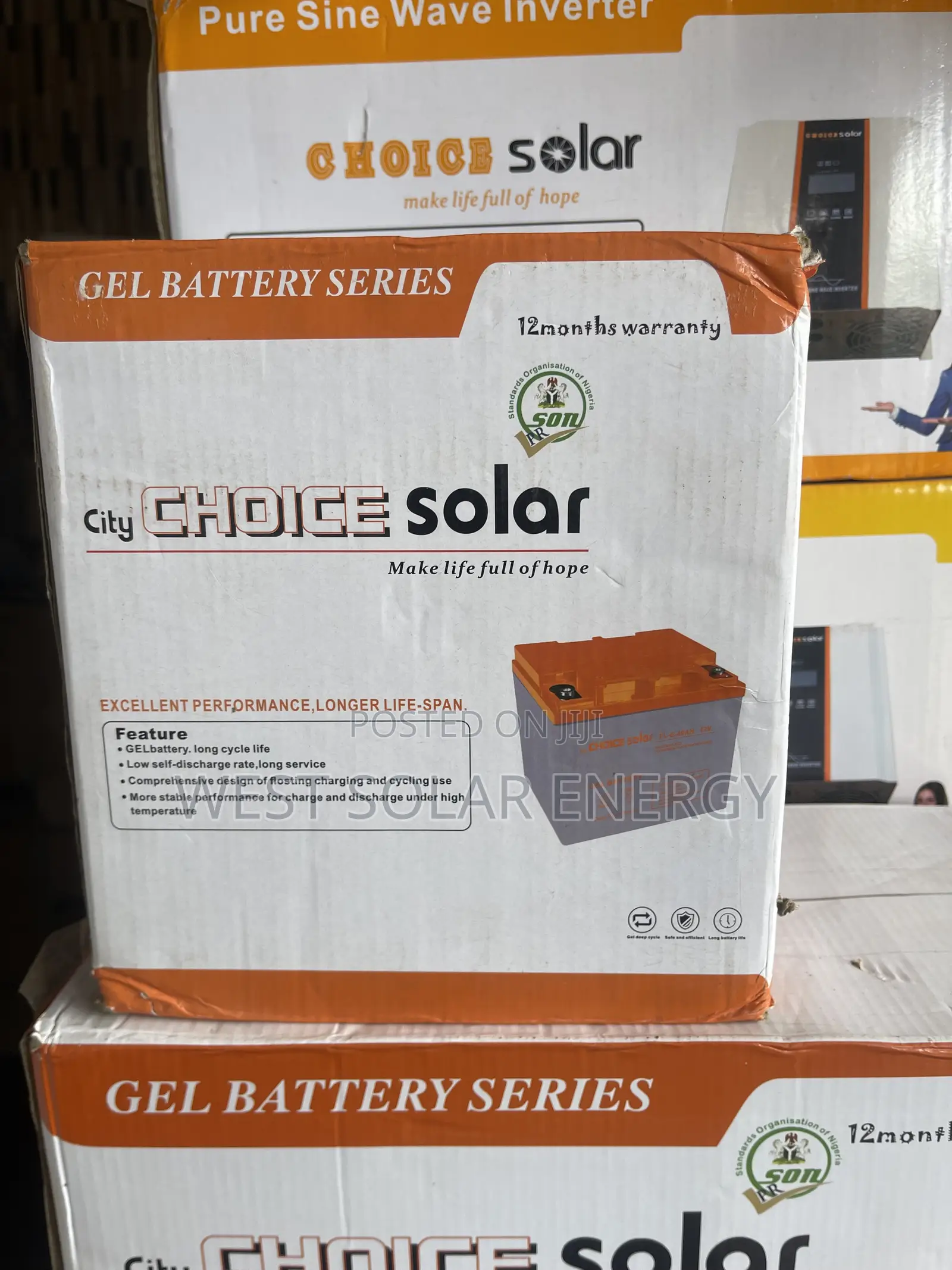 40Ah 12V City Choice Solar Dry Cell Battery