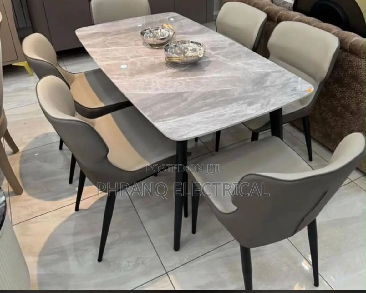 Modern Rectangular Dining Table Set With Chairs