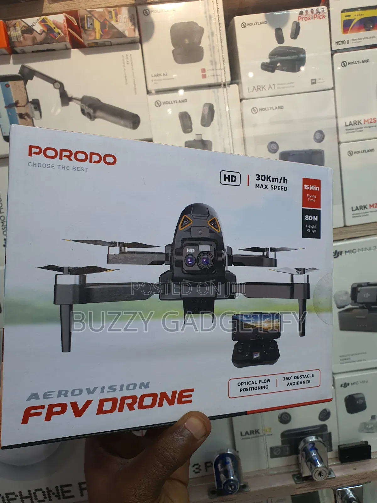 Porodo AeroVision FPV Drone (Model: PD-DRNDC-BK)