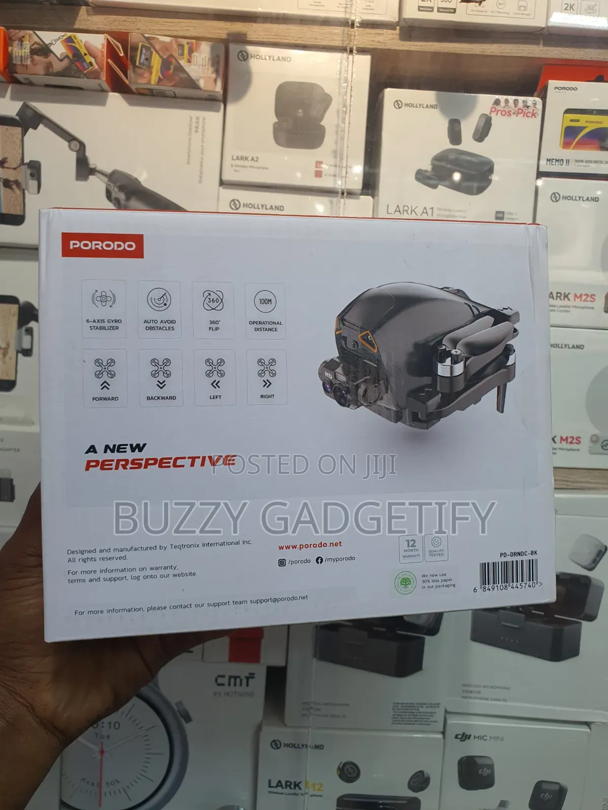 Porodo AeroVision FPV Drone (Model: PD-DRNDC-BK)