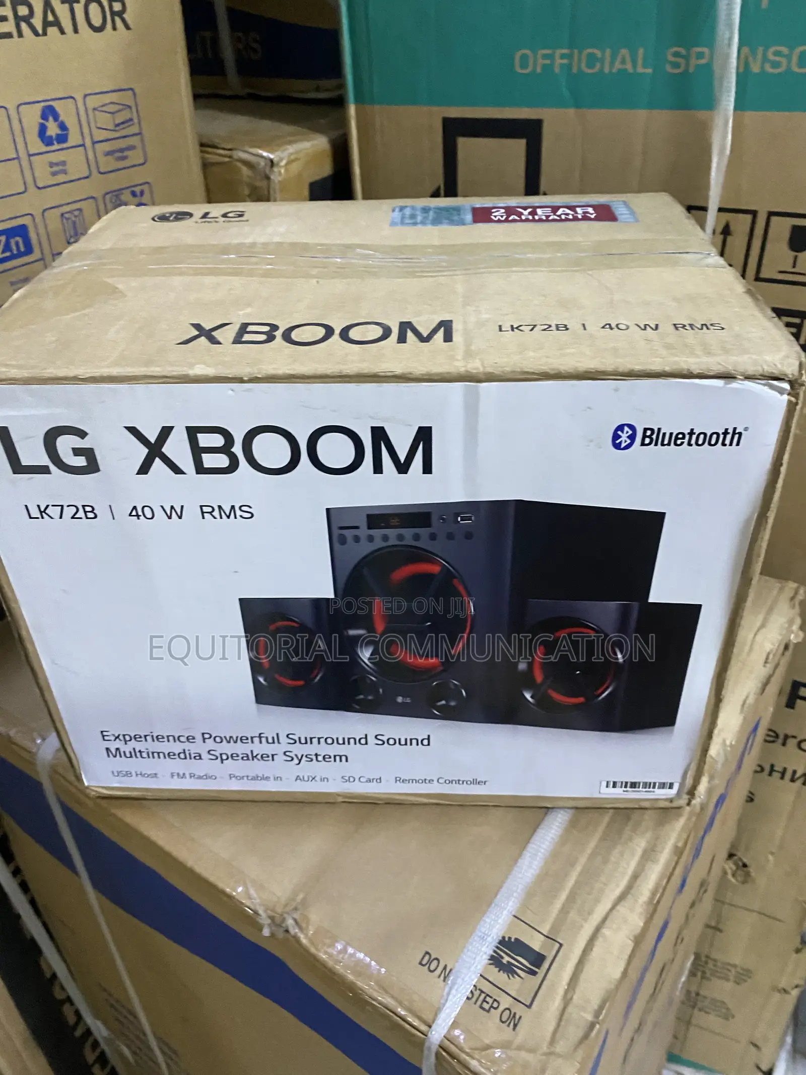 LG XBOOM LK72B Home Speaker System for Music Playback