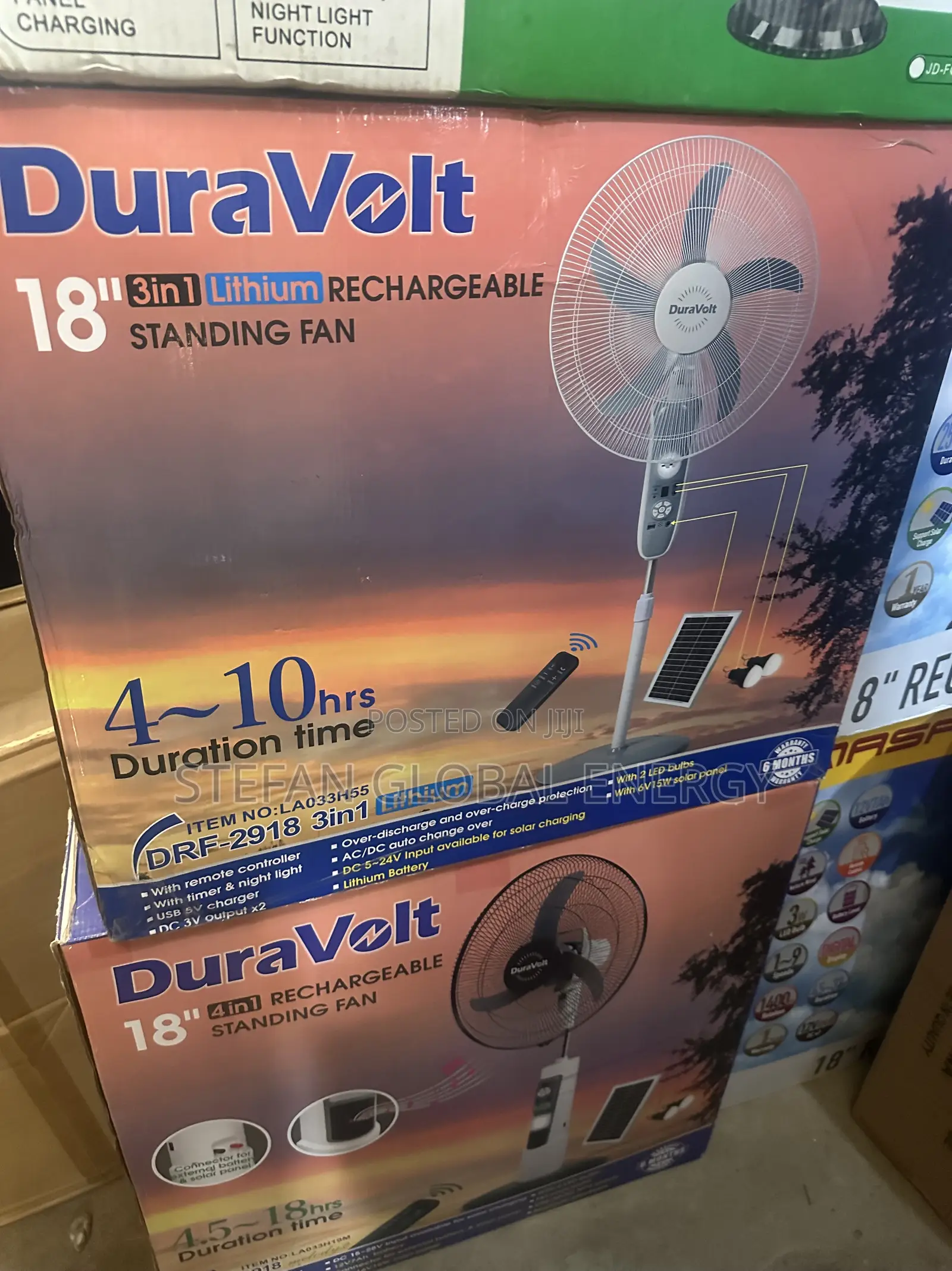 18inches Duravolts AC and Dc Solar Fan