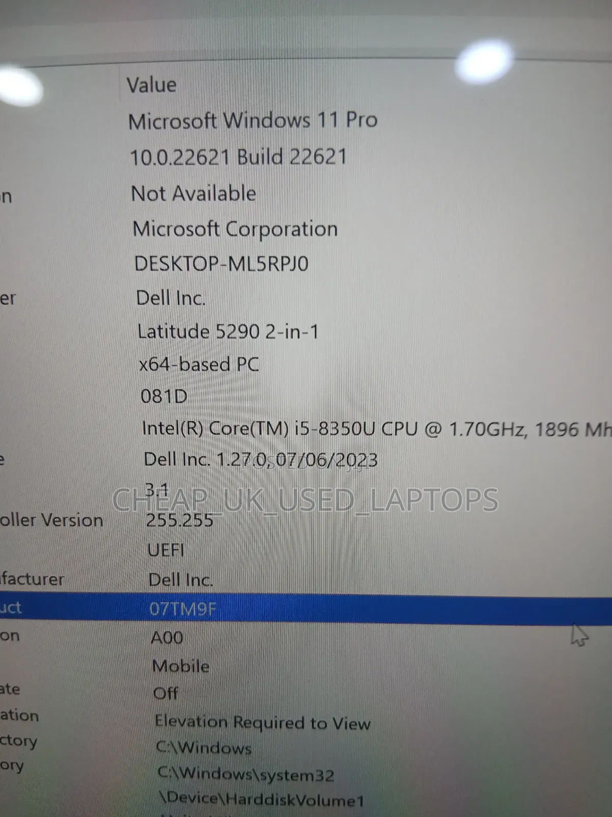 Laptop Dell Latitude 5290 2-in-1 8GB Intel Core i5 SSD 256GB