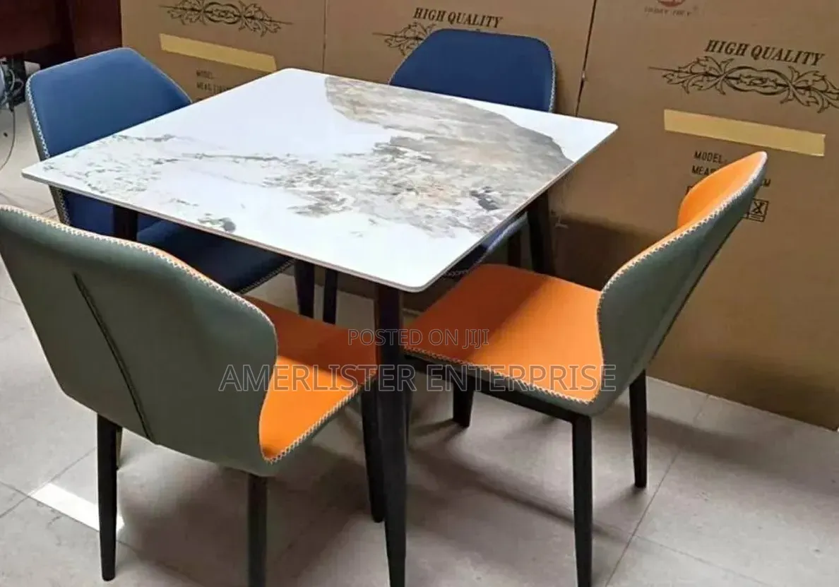 4seater Marble Top Dining Set