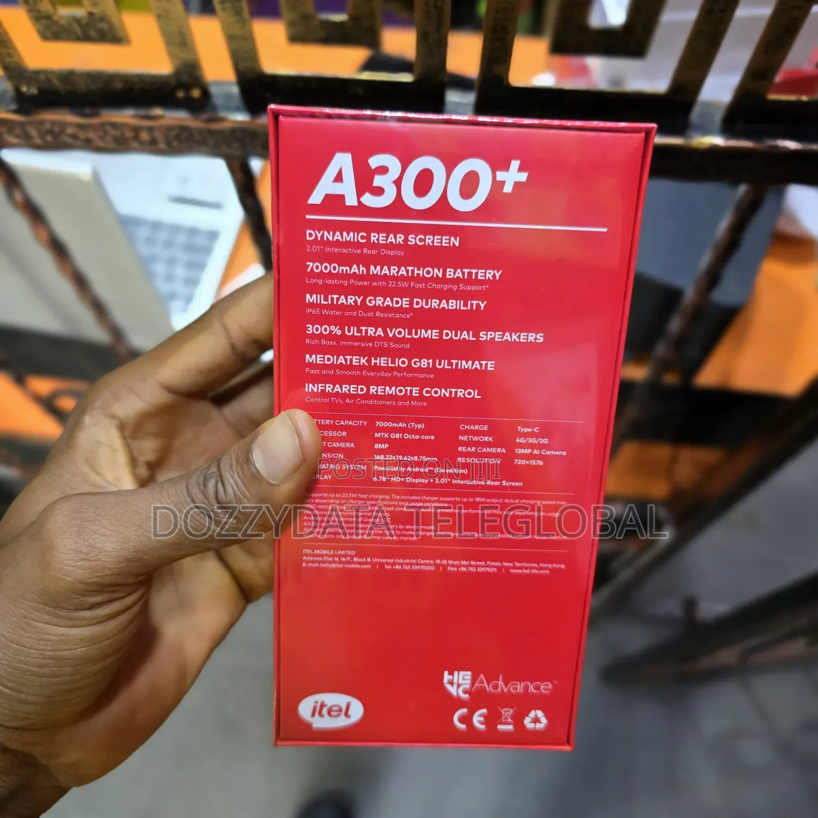 New Itel A200+ 64 GB Black