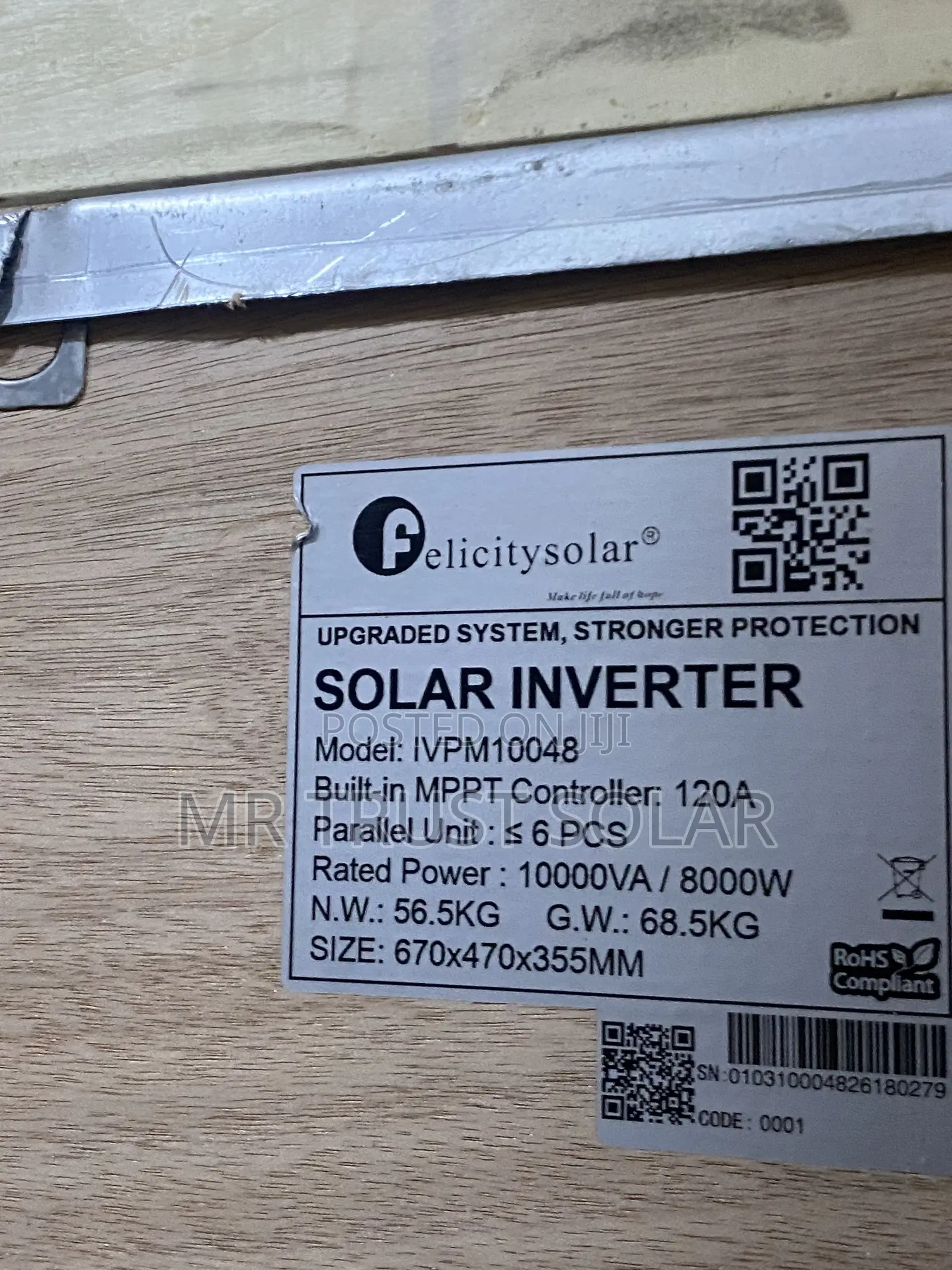 10kva 48v Felicity Hybrid Inverter