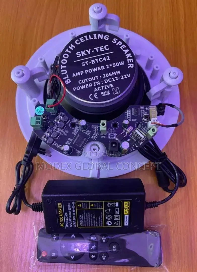 Sky-Tec ST-BTC42 50W Single Bluetooth Ceiling Speaker.