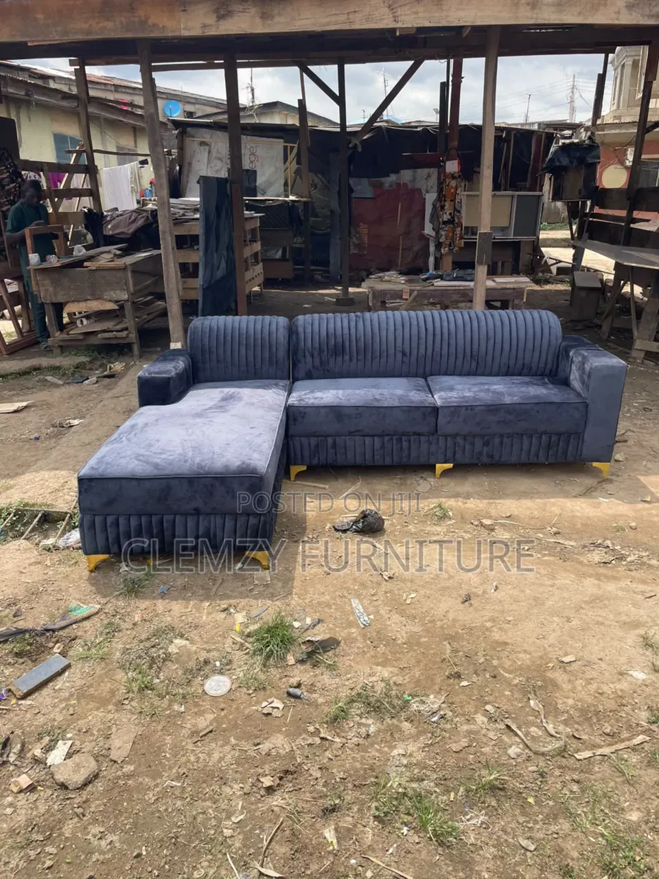 Gray Colour L Shape Couch