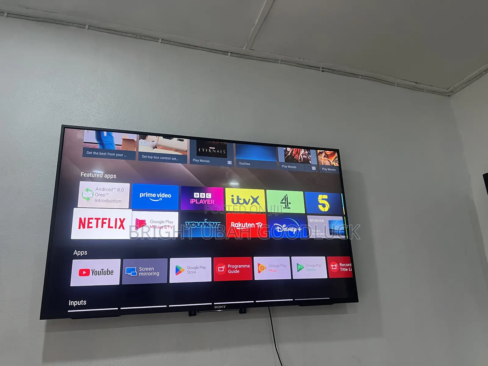 Sony 50 Inches Android Smart TV With Free Netflix Acct Bluetooth Mirro