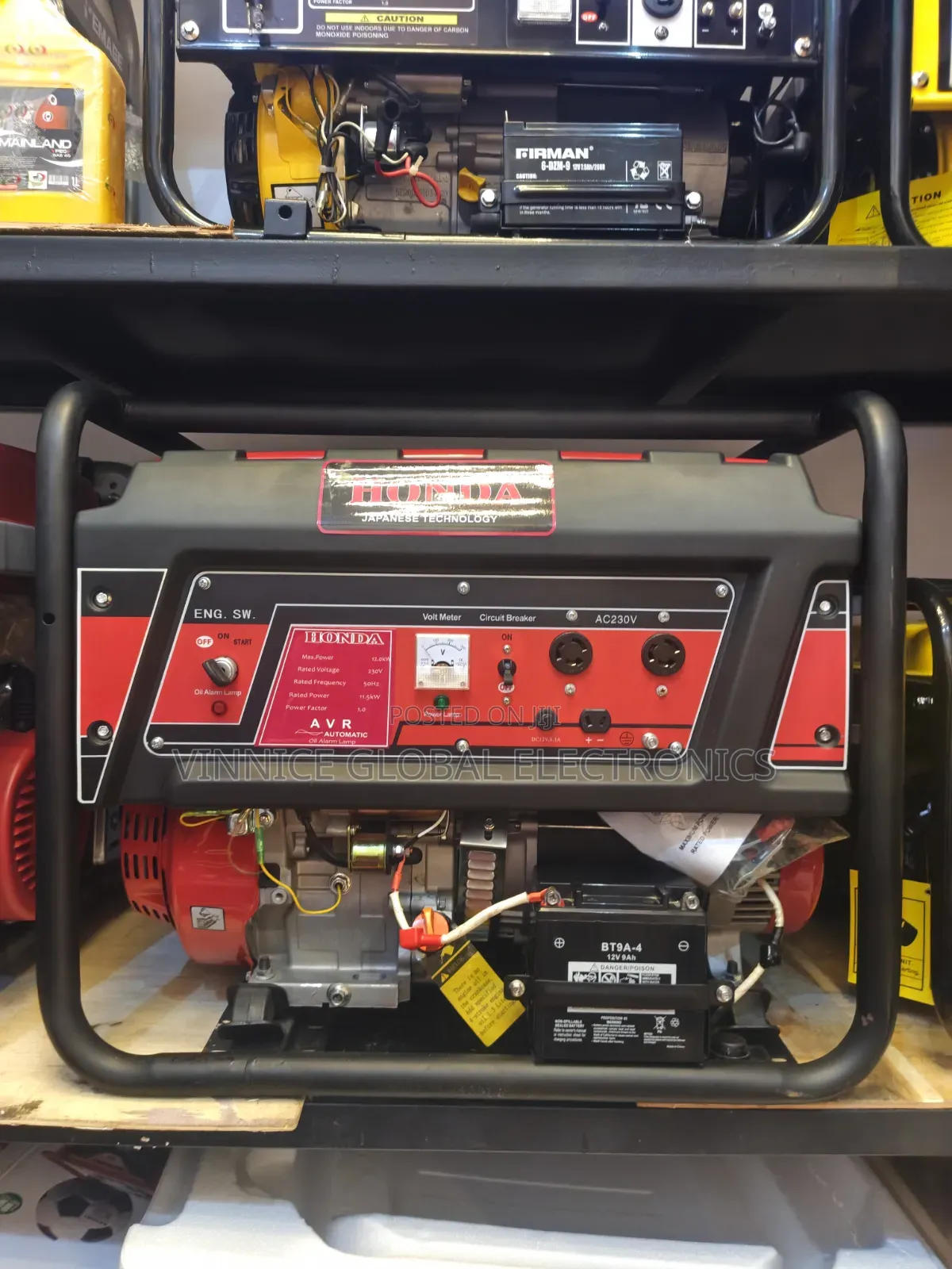 Brand New 12.5KVA Honda Petrol Generator 100% Pure Copper Coil Japan